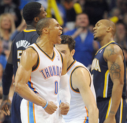westbrook collison west hibbert thunder pacers
